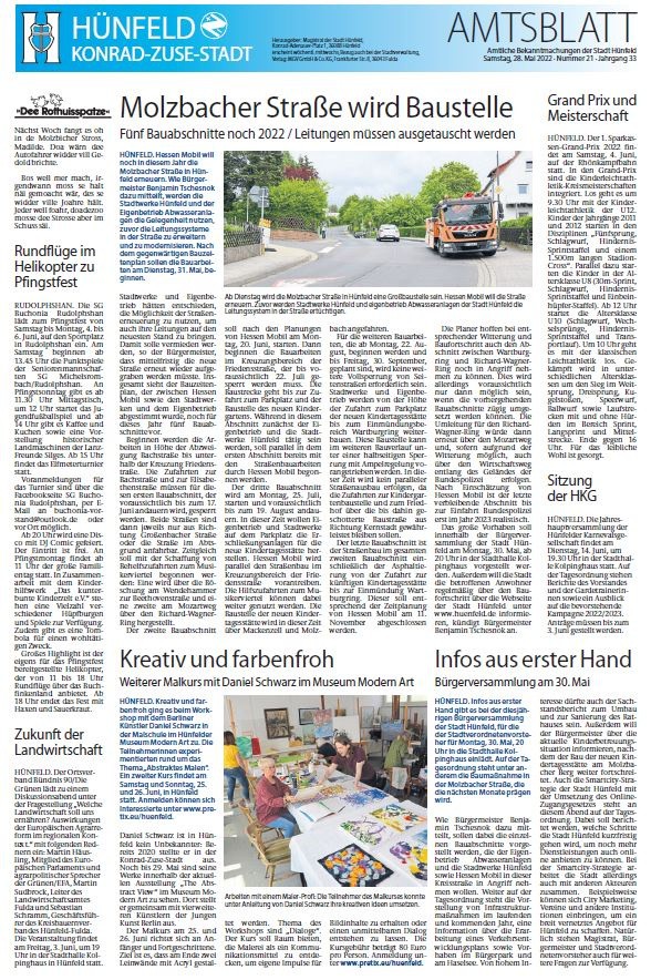 Amtsblatt vom 28. Mai 2022